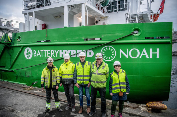 Das erste Batterie-Hybridschiff der Welt in Rekefjord